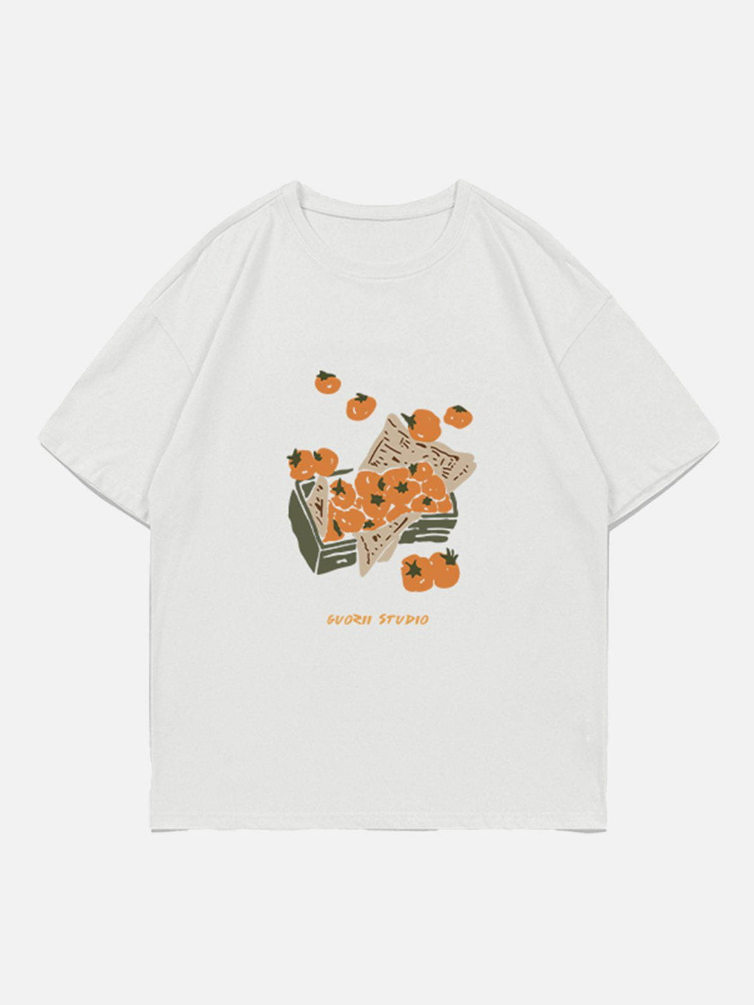 Majesda® - Tomatoes Print Tee- Outfit Ideas - Streetwear Fashion - majesda.com