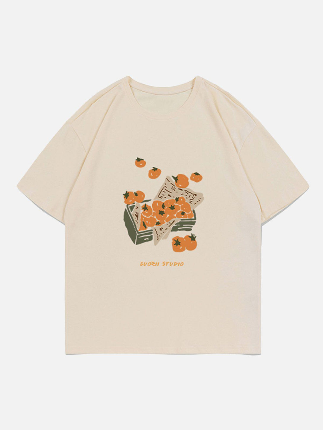 Majesda® - Tomatoes Print Tee- Outfit Ideas - Streetwear Fashion - majesda.com