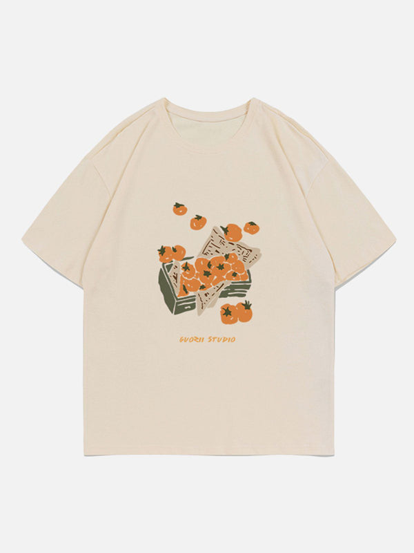 Majesda® - Tomatoes Print Tee- Outfit Ideas - Streetwear Fashion - majesda.com