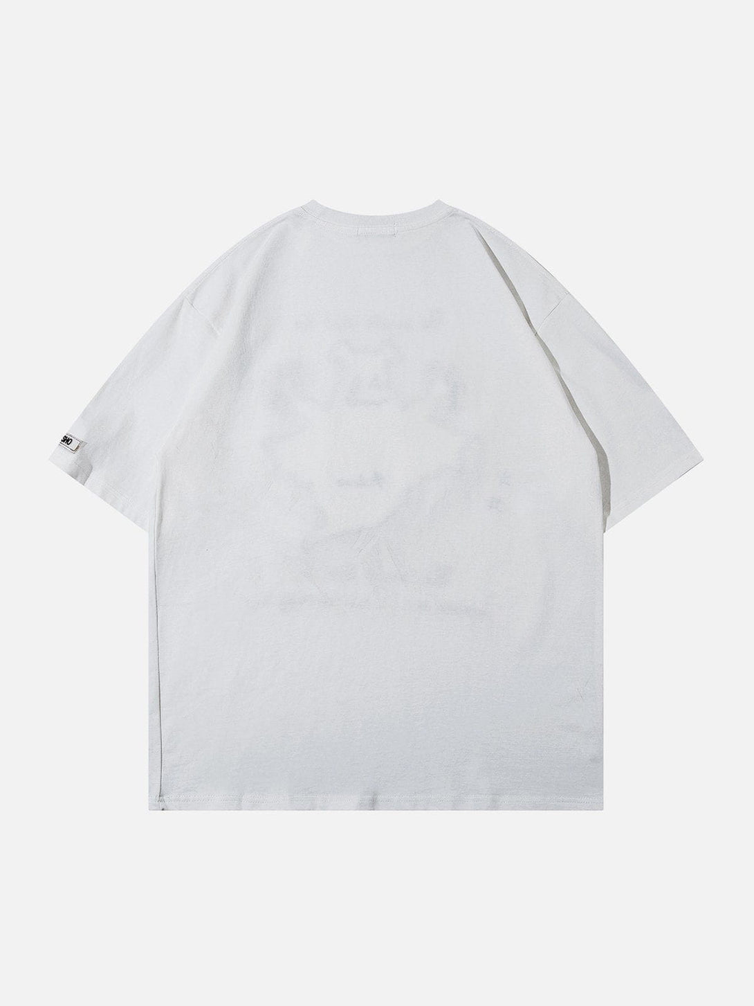 Majesda® - Towel Embroidery Ghost Print Tee- Outfit Ideas - Streetwear Fashion - majesda.com