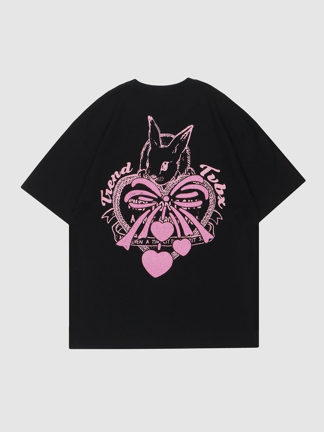 Majesda® - Towel Embroidery Heart-shaped Print Tee- Outfit Ideas - Streetwear Fashion - majesda.com