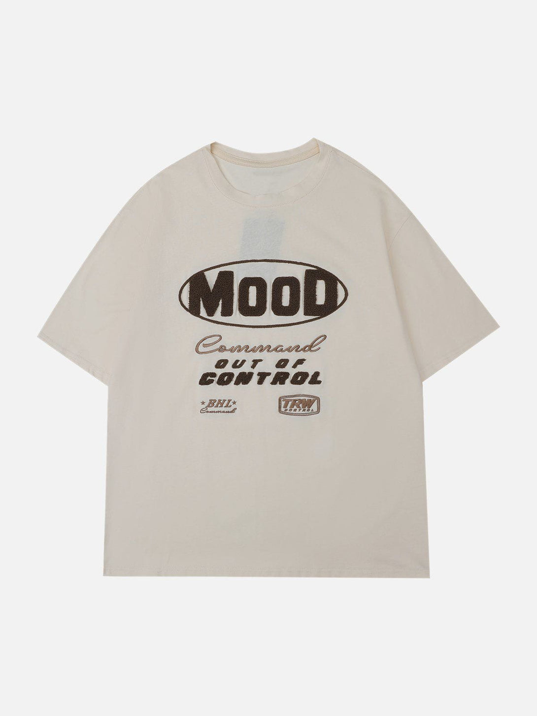 Majesda® - Towel Embroidery Letter Embroidery Tee- Outfit Ideas - Streetwear Fashion - majesda.com