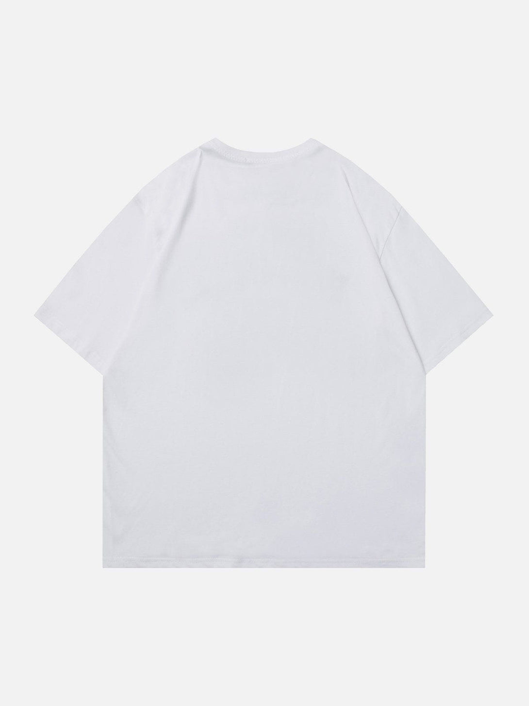 Majesda® - Towel Embroidery Letter Print Tee- Outfit Ideas - Streetwear Fashion - majesda.com