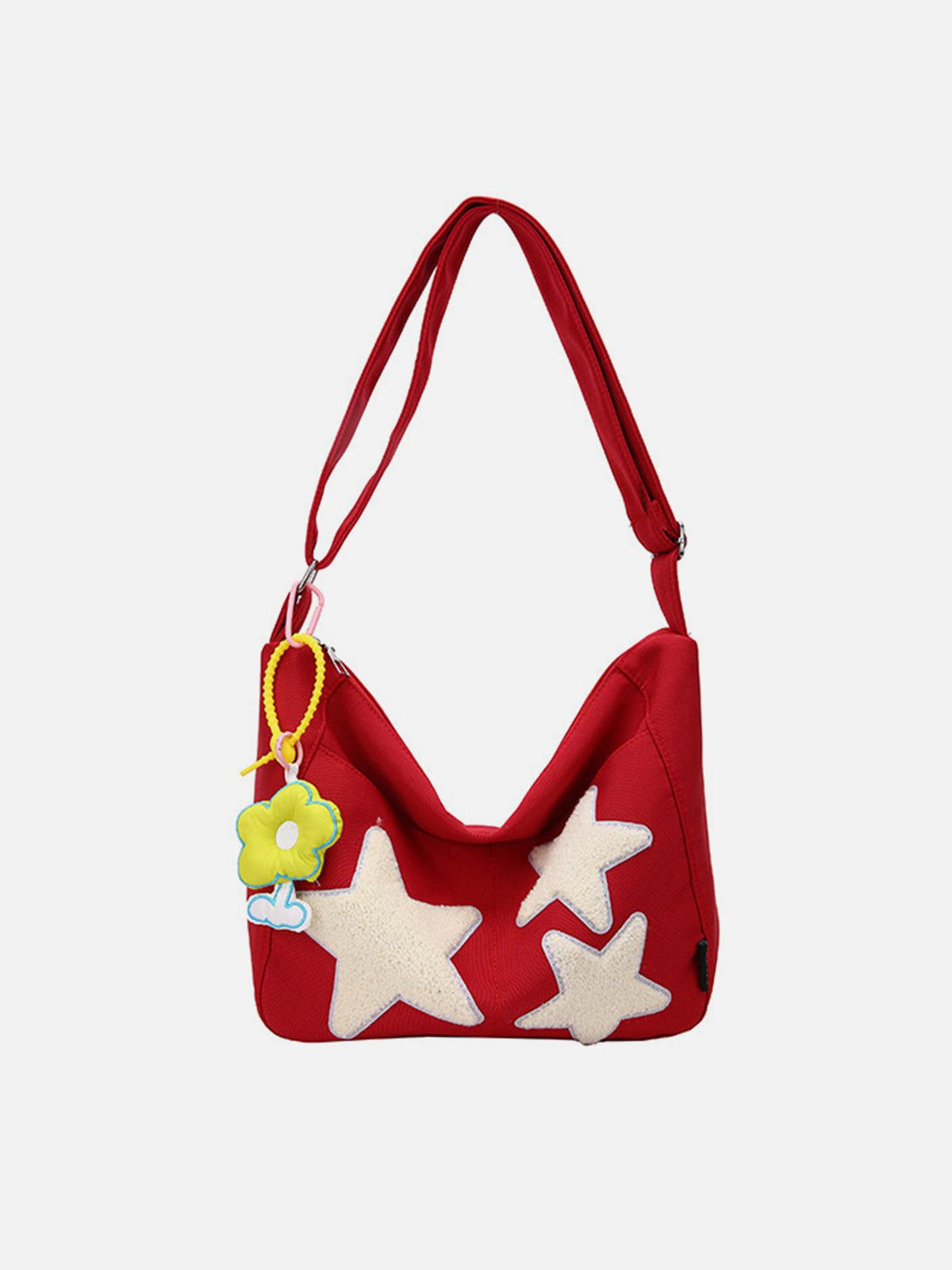 Majesda® - Towel Embroidery Star Shoulder Bag- Outfit Ideas - Streetwear Fashion - majesda.com