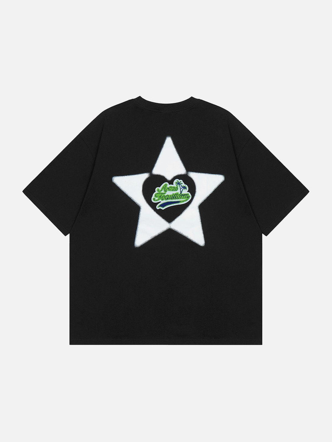 Majesda® - Towel Embroidery Star Tee- Outfit Ideas - Streetwear Fashion - majesda.com