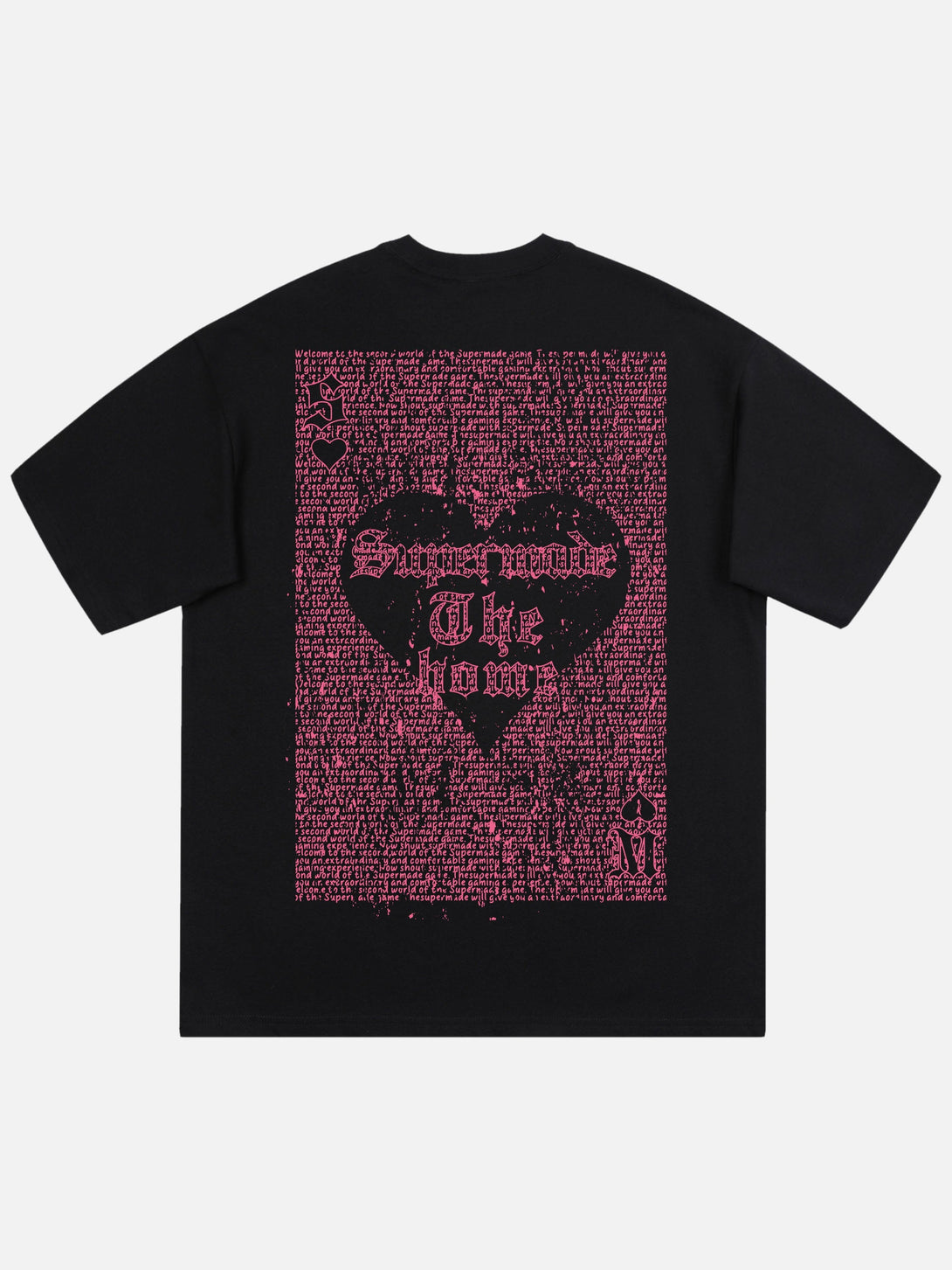 Majesda® - Valentine's Day Limited 2 Letter Graffiti Poker T-shirt - 1946- Outfit Ideas - Streetwear Fashion - majesda.com