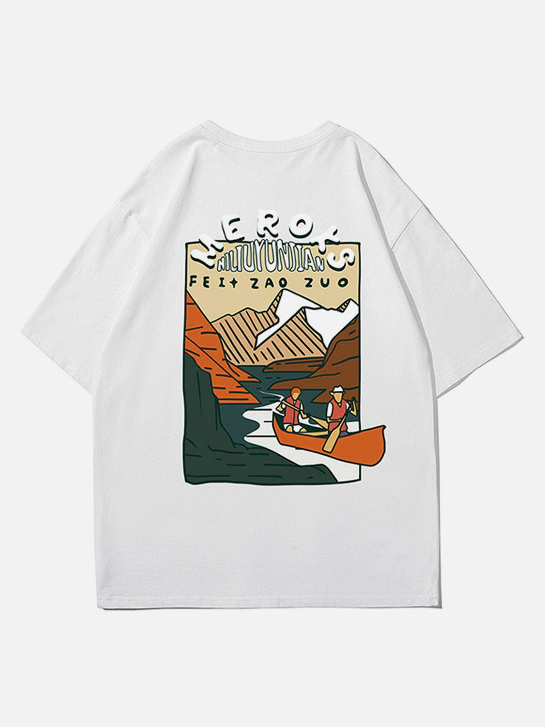 Majesda® - Valley Boating Graphic Tee- Outfit Ideas - Streetwear Fashion - majesda.com