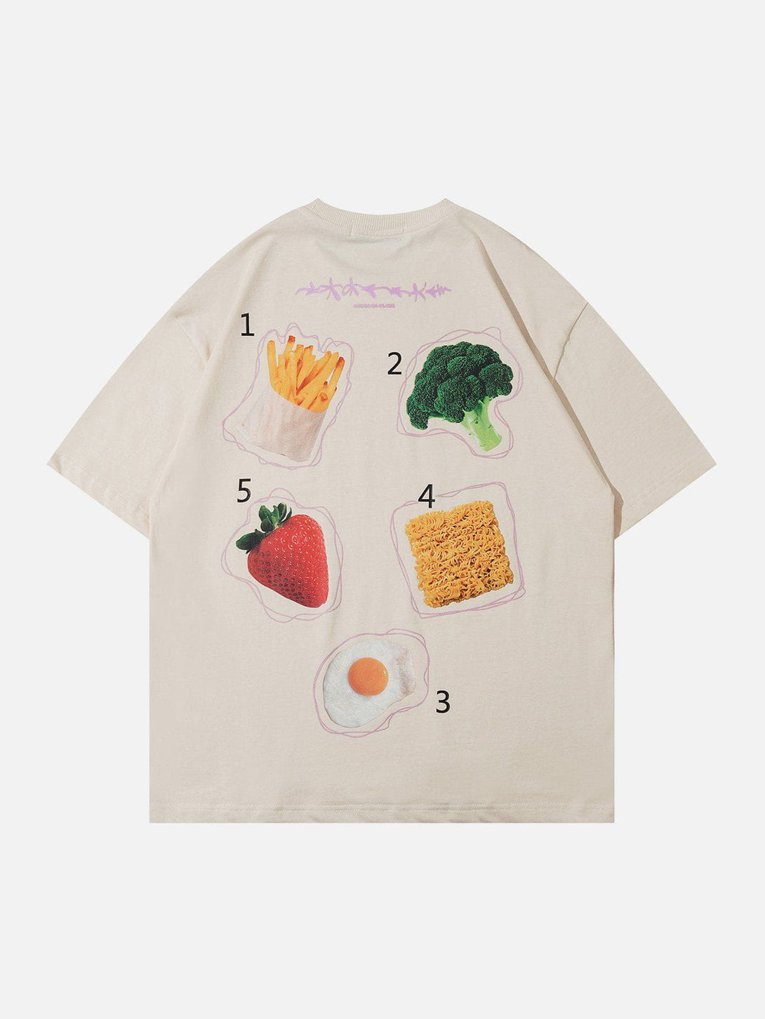 Majesda® - Vegetable Fruit Print Tee- Outfit Ideas - Streetwear Fashion - majesda.com