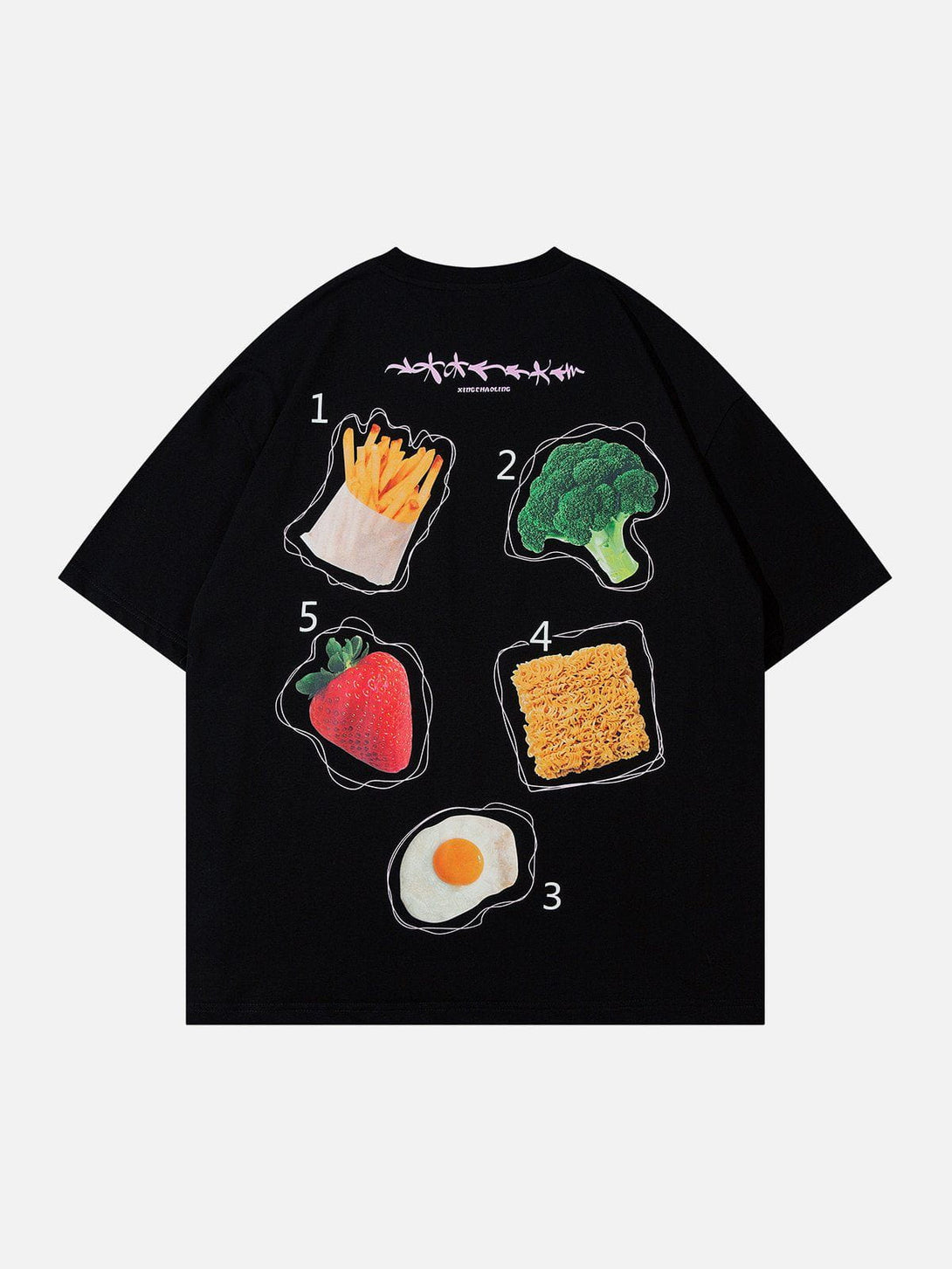 Majesda® - Vegetable Fruit Print Tee- Outfit Ideas - Streetwear Fashion - majesda.com