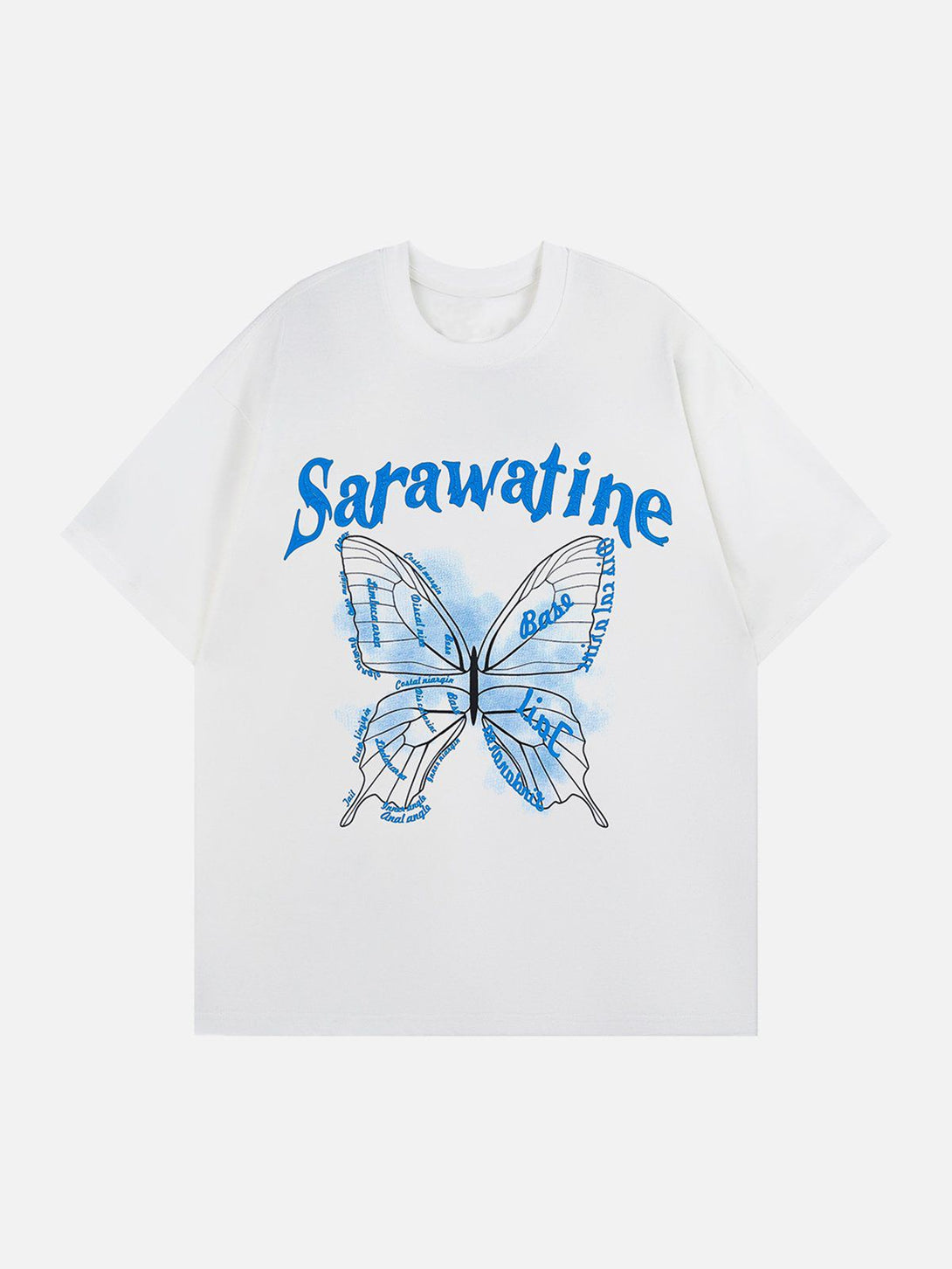 Majesda® - Vintage Butterfly Print Tee- Outfit Ideas - Streetwear Fashion - majesda.com