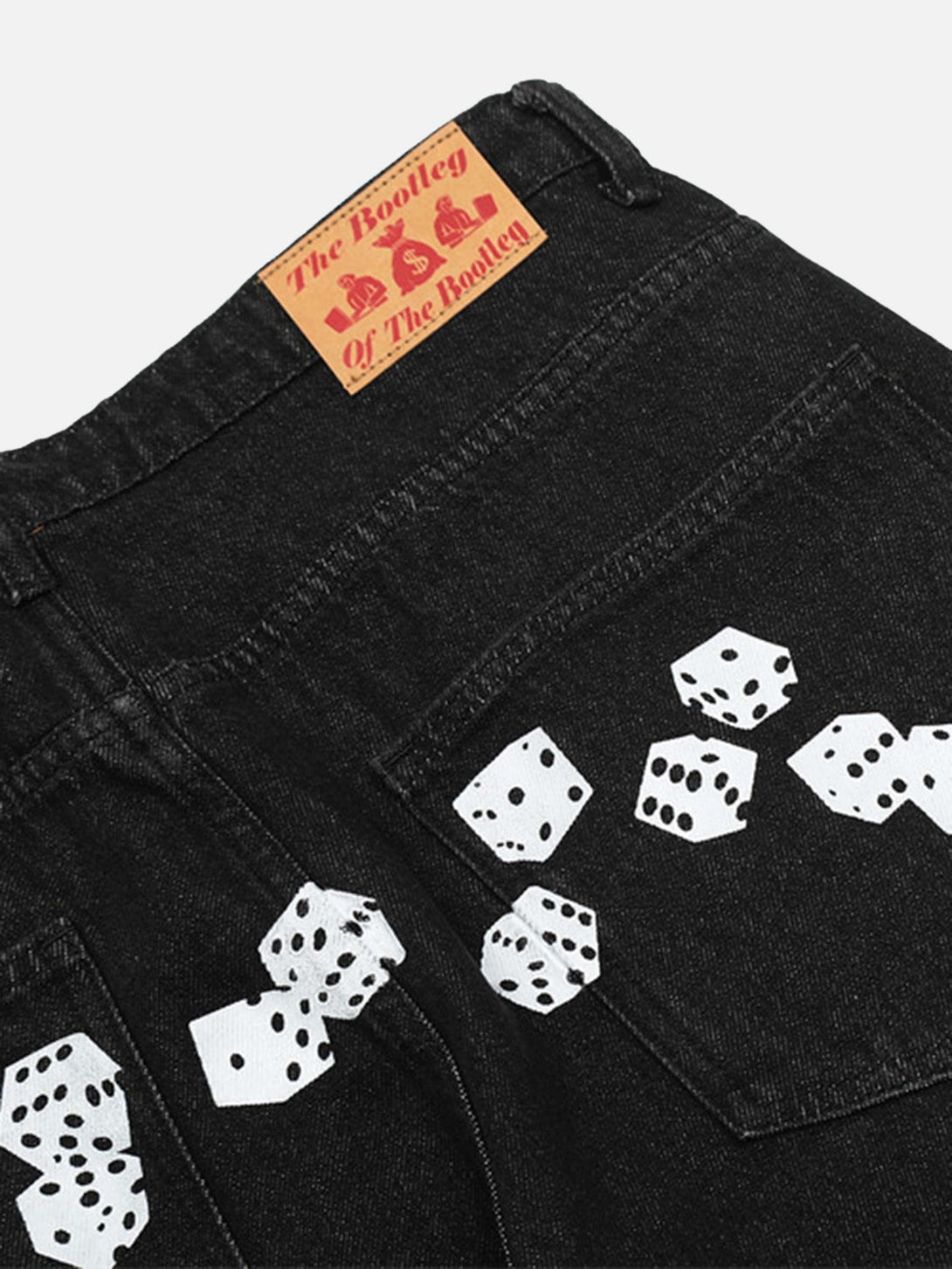 Majesda® - Vintage Dice Print Jeans- Outfit Ideas - Streetwear Fashion - majesda.com