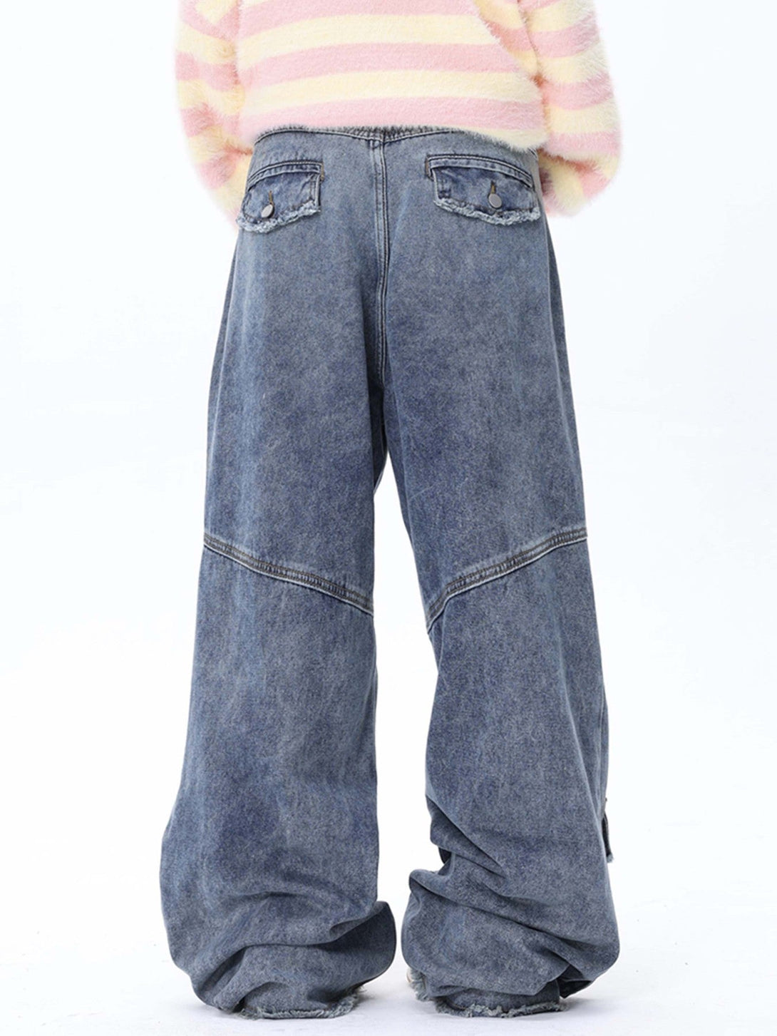 Majesda® - Vintage Multi-Pocket Workwear Jeans - 1958- Outfit Ideas - Streetwear Fashion - majesda.com