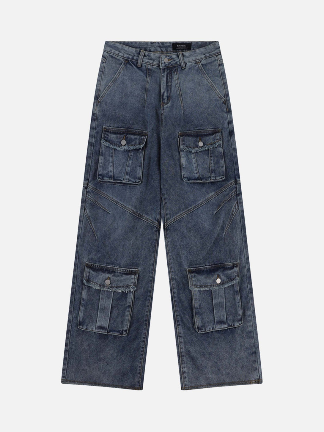 Majesda® - Vintage Multi-Pocket Workwear Jeans - 1958- Outfit Ideas - Streetwear Fashion - majesda.com