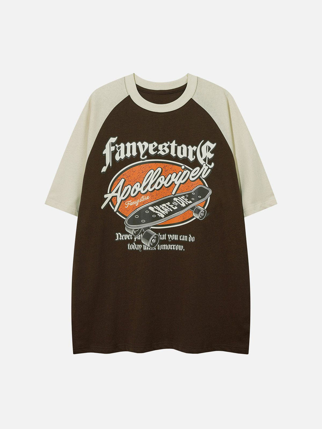 Majesda® - Vintage Skateboard Print Tee- Outfit Ideas - Streetwear Fashion - majesda.com