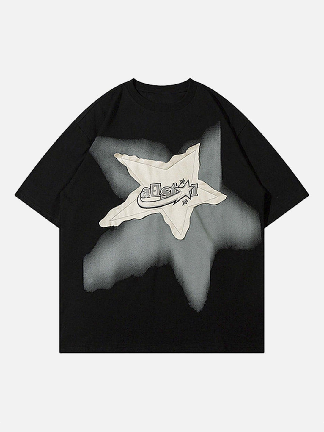 Majesda® - Vintage Star Loose T-Shirt- Outfit Ideas - Streetwear Fashion - majesda.com