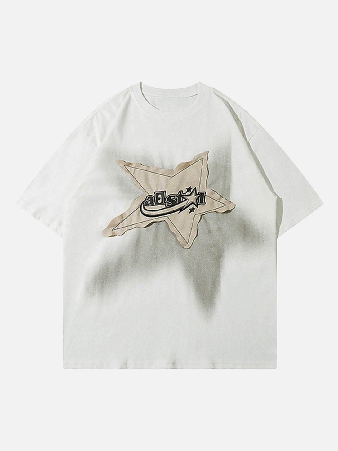 Majesda® - Vintage Star Loose T-Shirt- Outfit Ideas - Streetwear Fashion - majesda.com