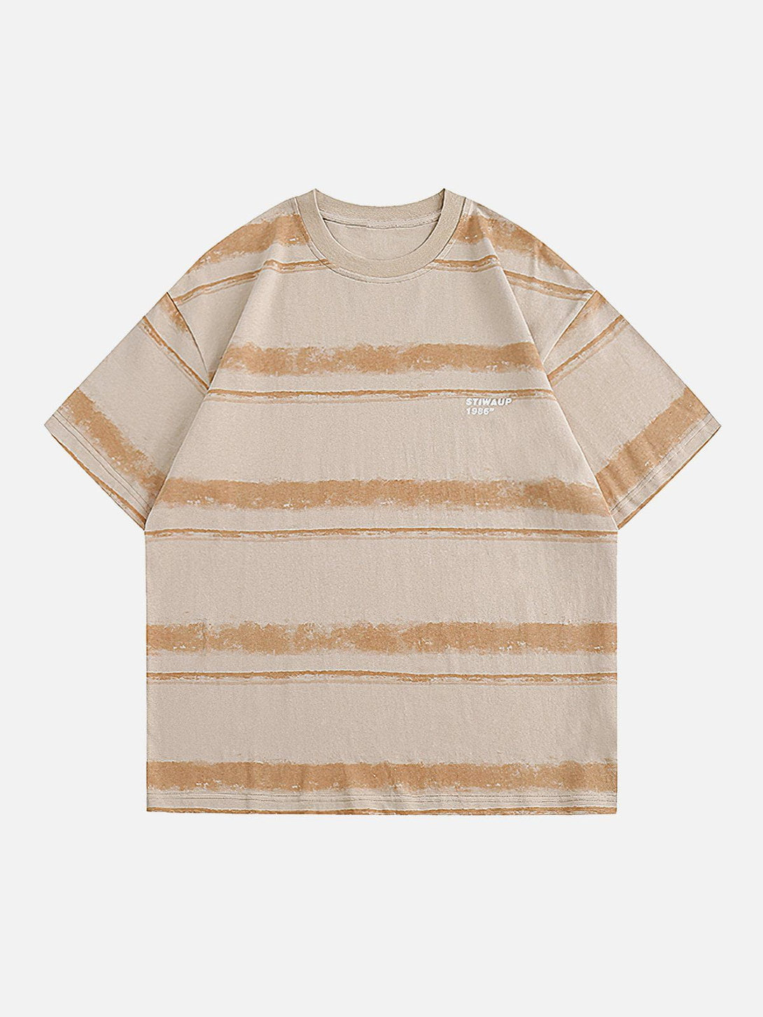 Majesda® - Vintage Stripe Cotton Tee- Outfit Ideas - Streetwear Fashion - majesda.com