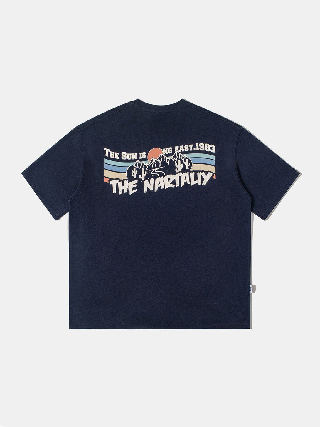 Majesda® - Vintage Sunset Mountains Print Tee- Outfit Ideas - Streetwear Fashion - majesda.com