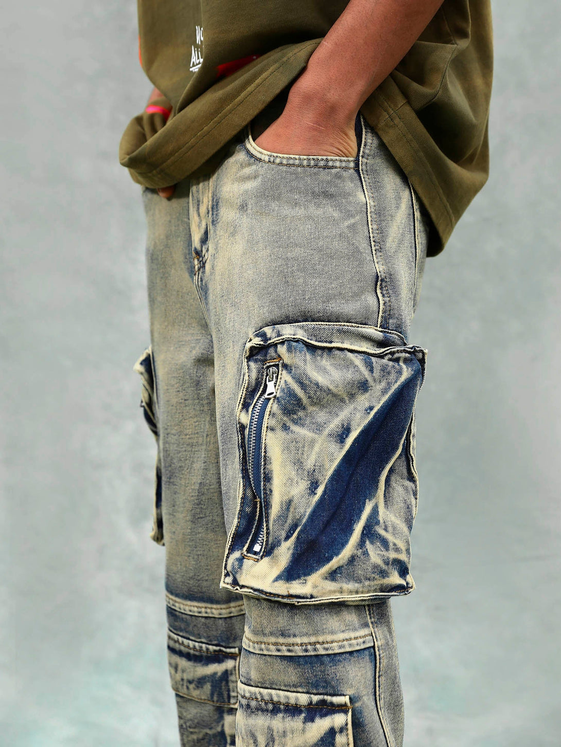Majesda® - Vintage Washed Multifunctional Denim Overalls - 1967- Outfit Ideas - Streetwear Fashion - majesda.com
