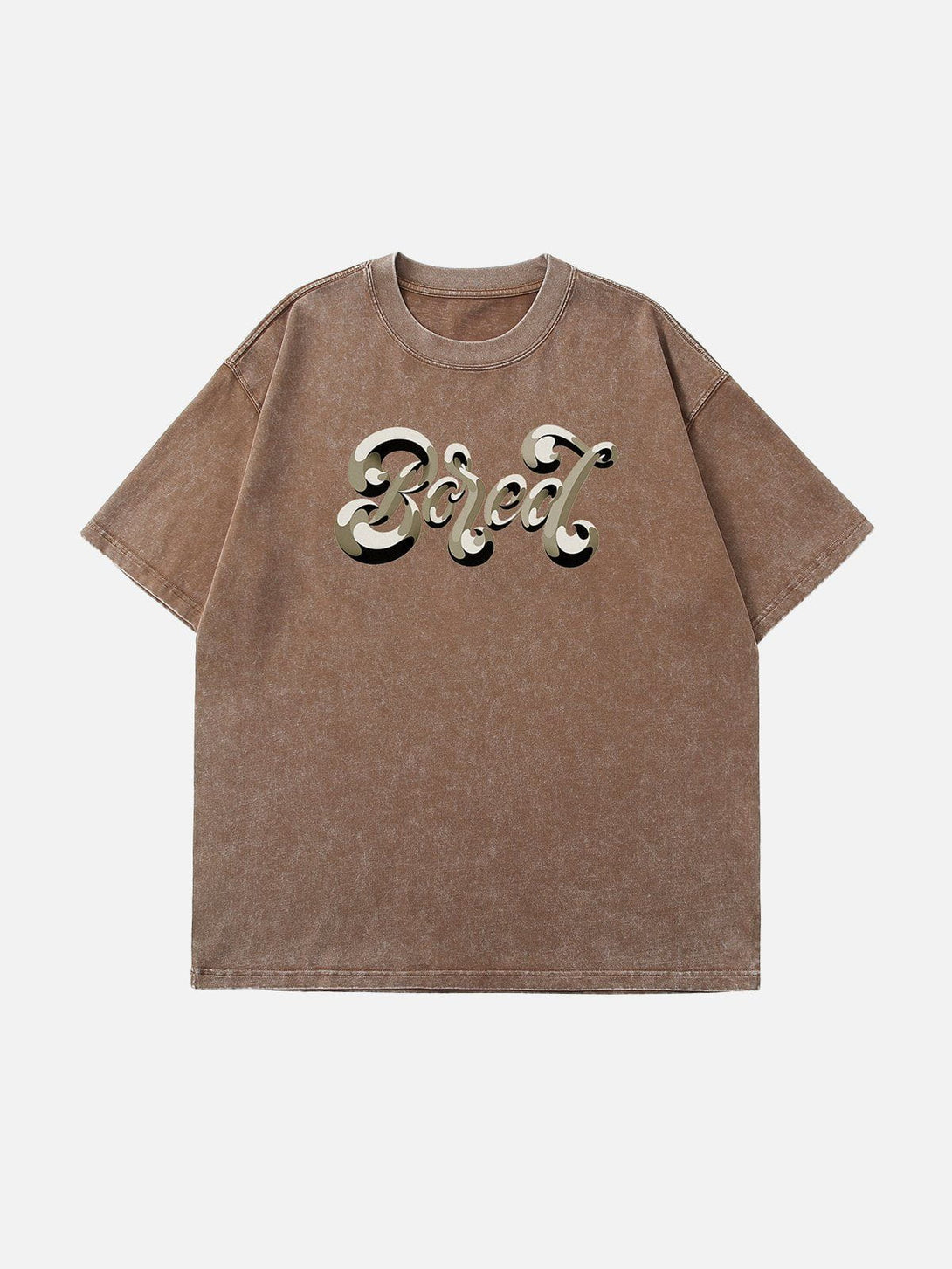 Majesda® - Washed Alphabet Print Tee- Outfit Ideas - Streetwear Fashion - majesda.com