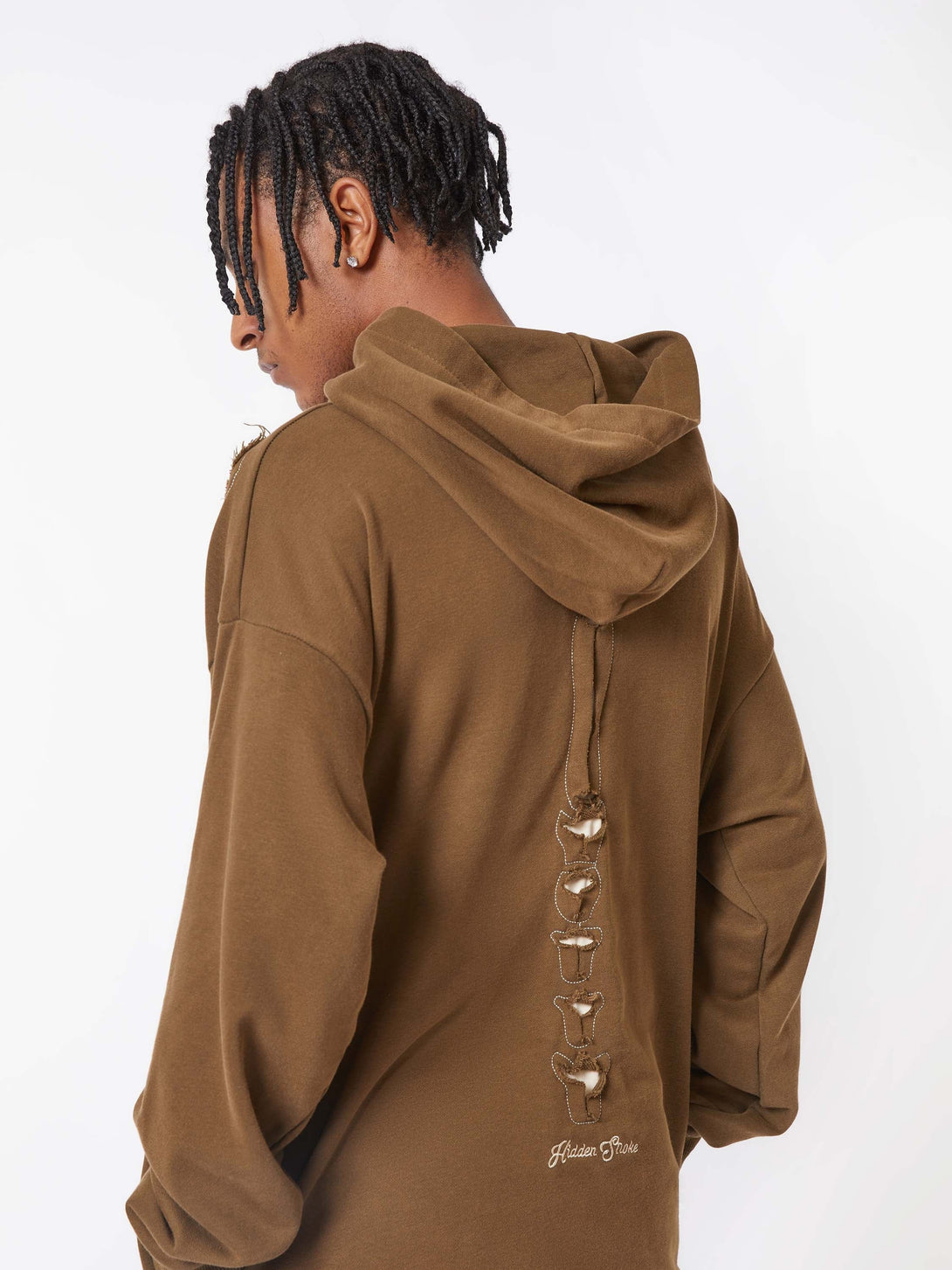 Majesda® - Washed And Aged Hooded Sweatshirt - 1674- Outfit Ideas - Streetwear Fashion - majesda.com