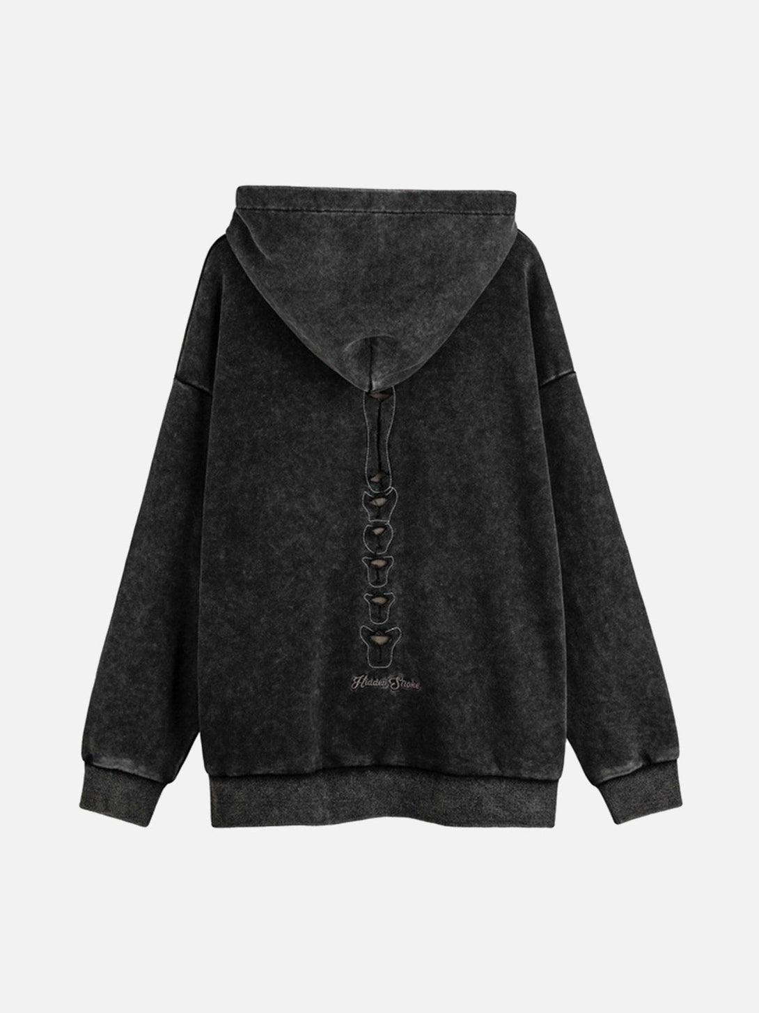 Majesda® - Washed And Aged Hooded Sweatshirt - 1674- Outfit Ideas - Streetwear Fashion - majesda.com