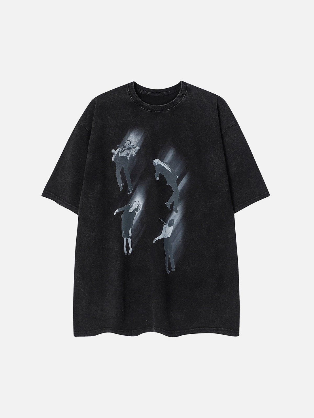 Majesda® - Washed Character Print Tee- Outfit Ideas - Streetwear Fashion - majesda.com