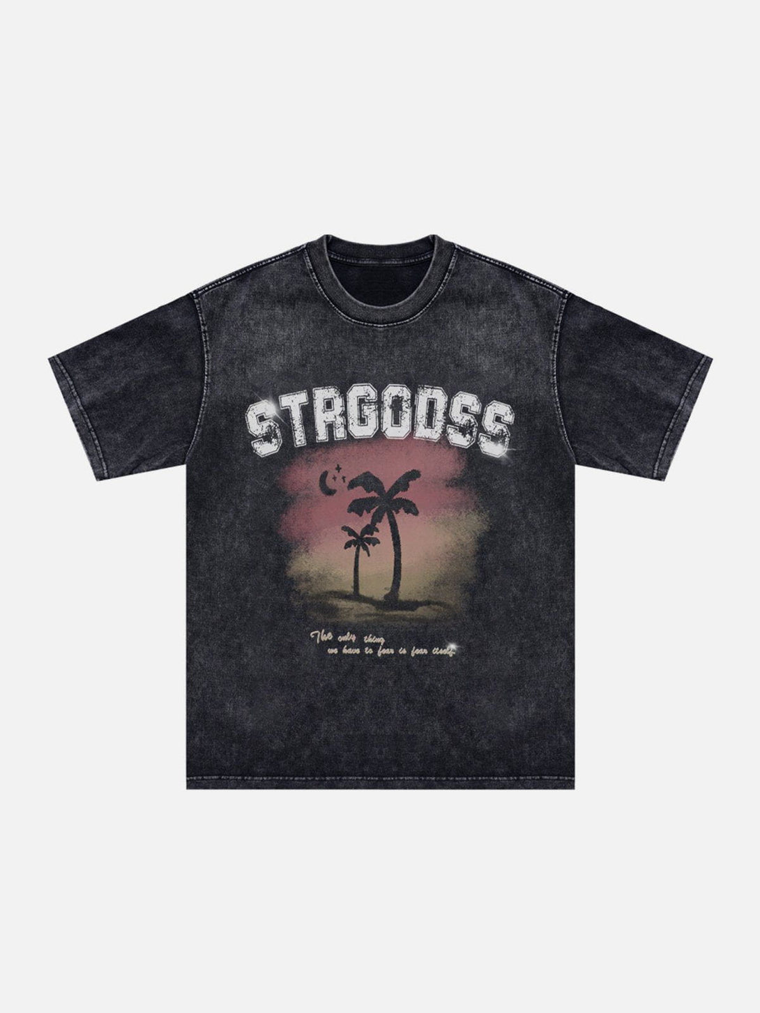 Majesda® - Washed Landscapes Print Tee- Outfit Ideas - Streetwear Fashion - majesda.com