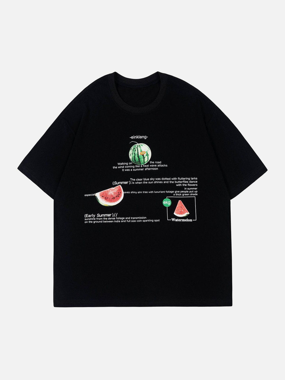 Majesda® - Watermelon Print Tee- Outfit Ideas - Streetwear Fashion - majesda.com