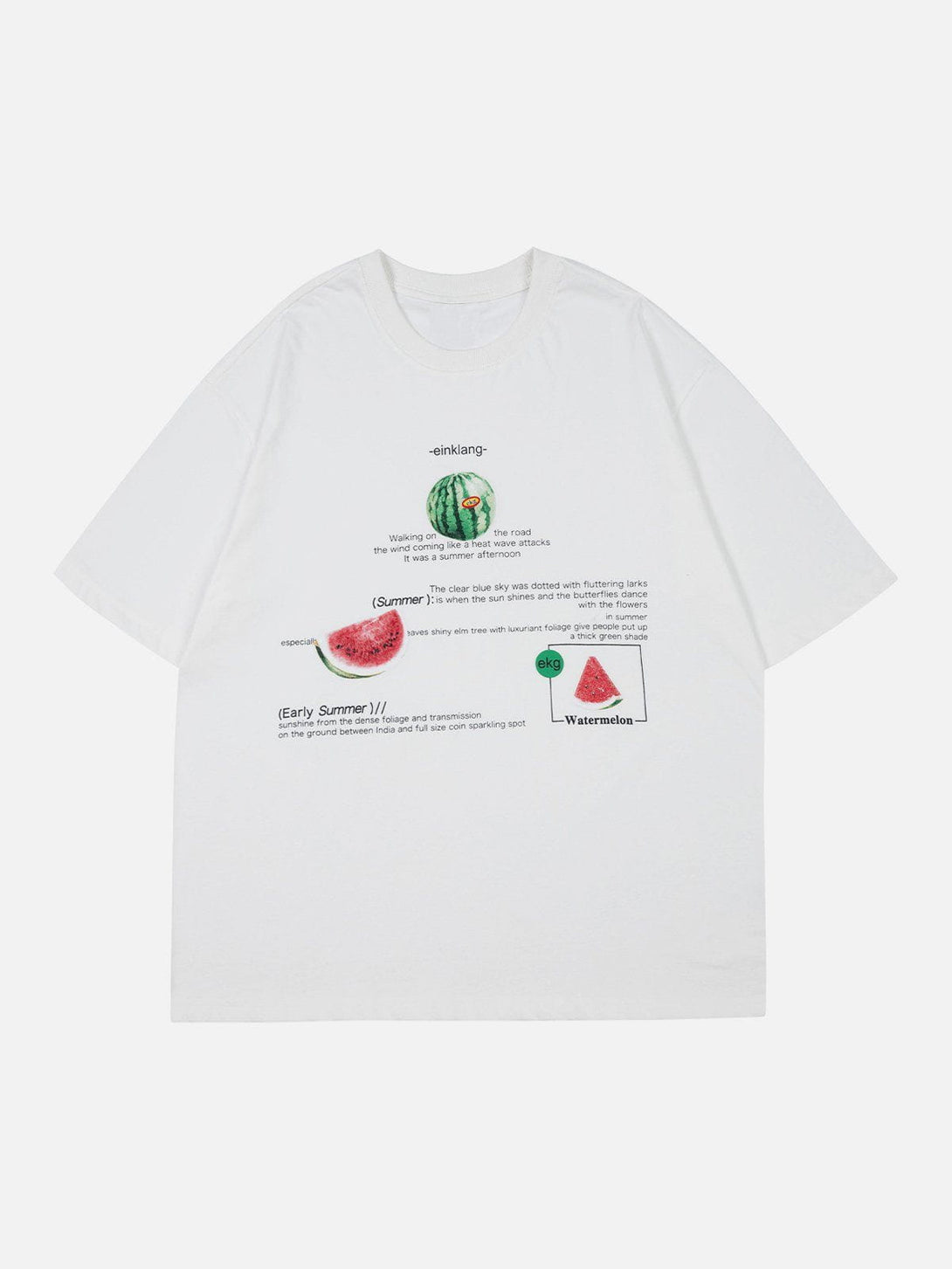 Majesda® - Watermelon Print Tee- Outfit Ideas - Streetwear Fashion - majesda.com