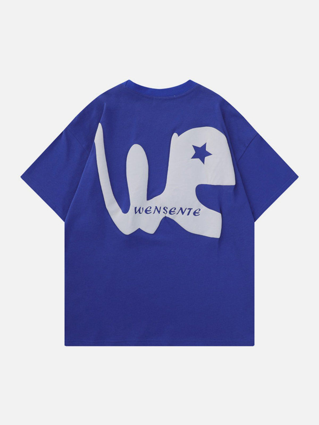 Majesda® - We Letter Star Print Tee- Outfit Ideas - Streetwear Fashion - majesda.com