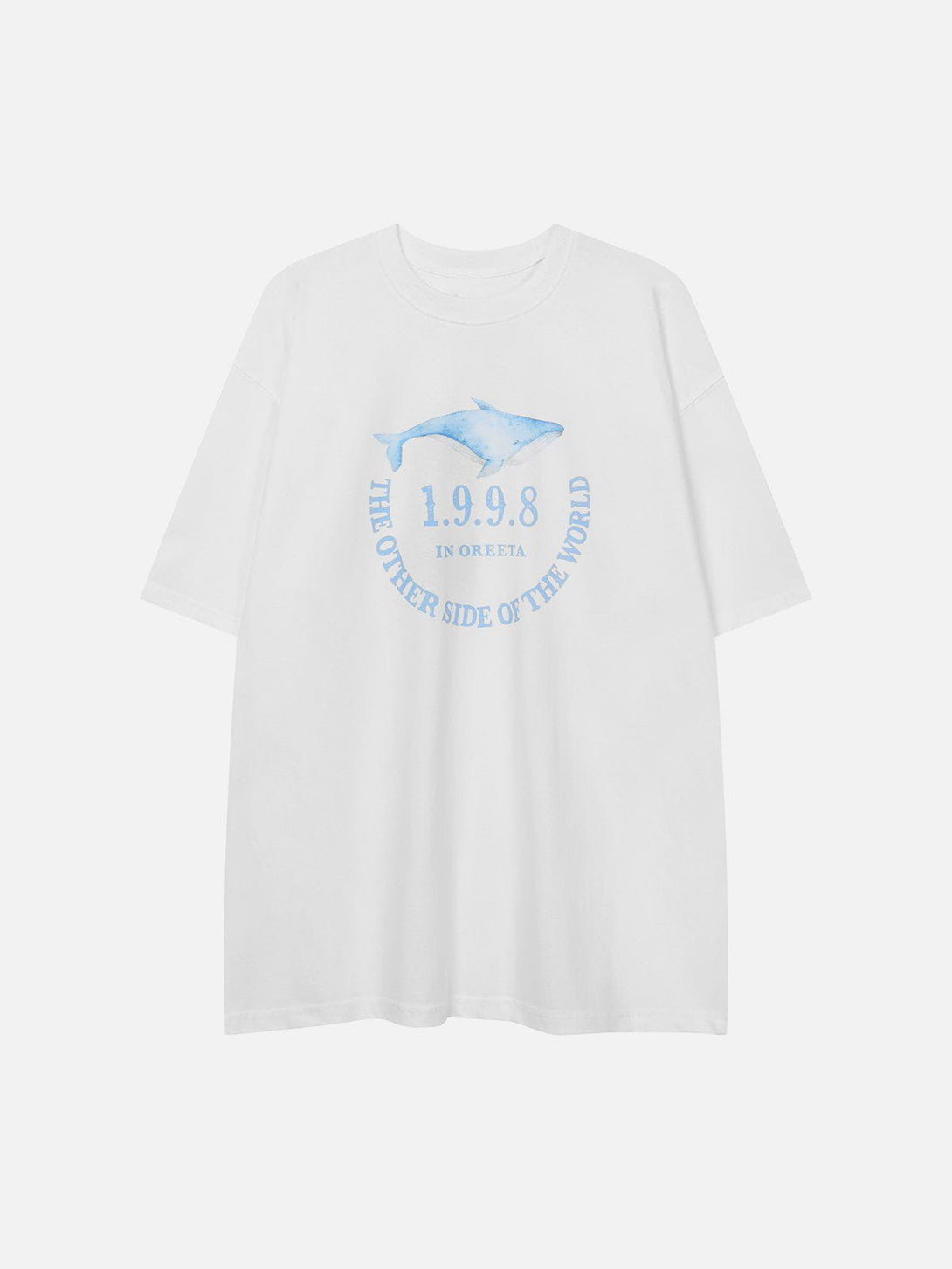 Majesda® - Whale Print Tee- Outfit Ideas - Streetwear Fashion - majesda.com