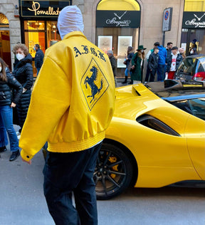 Varsity Ferrari yellow jacket