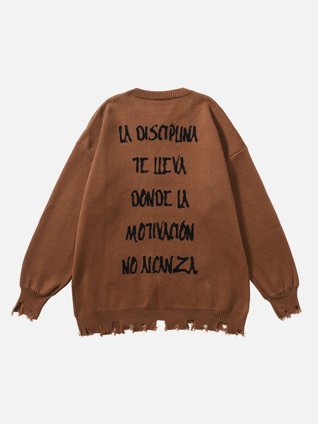 Majesda® - Butterfly Alphabet Print Sweater outfit ideas streetwear fashion