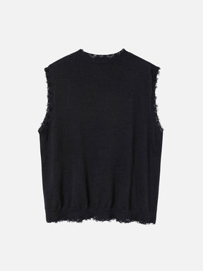 Majesda® - Butterfly Print Sweater Vest outfit ideas streetwear fashion