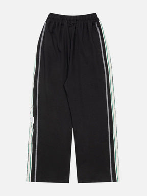 Majesda® - Colorful Striped Drawstring Sweatpants outfit ideas streetwear fashion