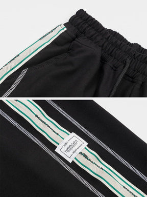 Majesda® - Colorful Striped Drawstring Sweatpants outfit ideas streetwear fashion