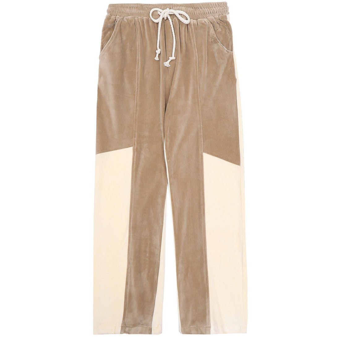 Majesda® - Contrast Drawstring Pants outfit ideas streetwear fashion