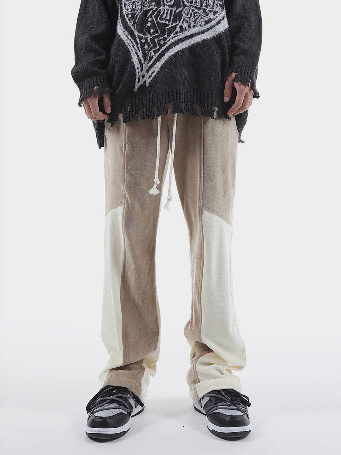 Majesda® - Contrast Drawstring Pants outfit ideas streetwear fashion