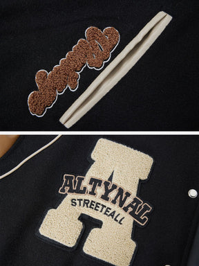 ALTYNAL Embroidered Varsity Baseball Jacket