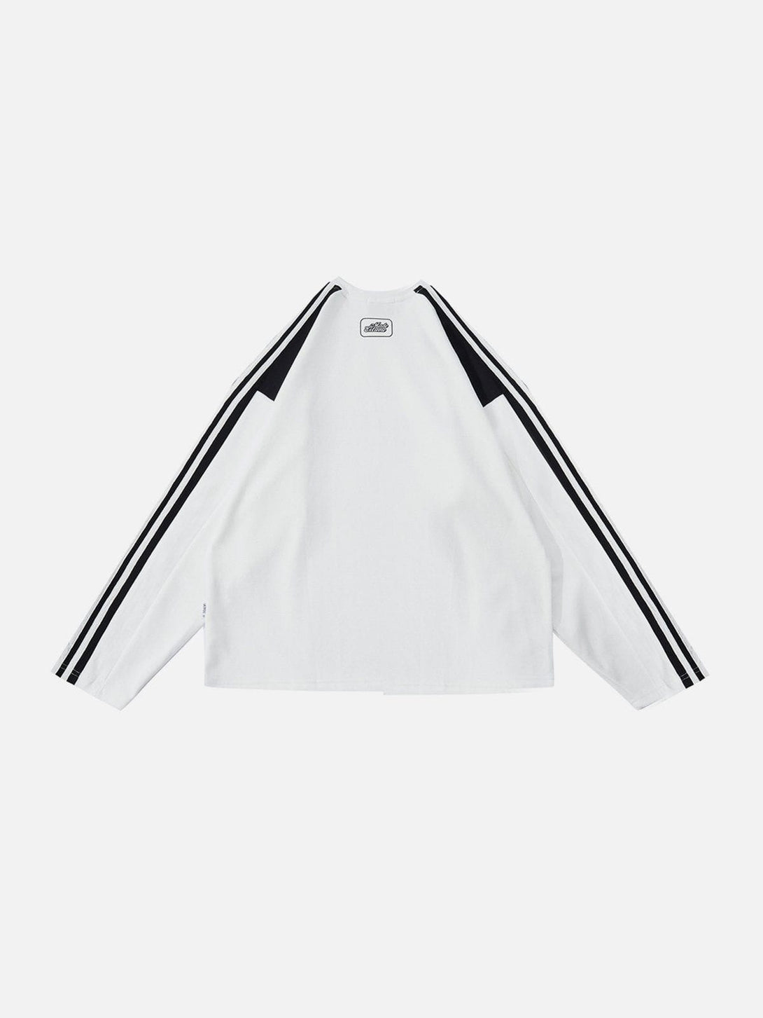 Majesda® - Contrast Stripes Sweatshirt outfit ideas streetwear fashion