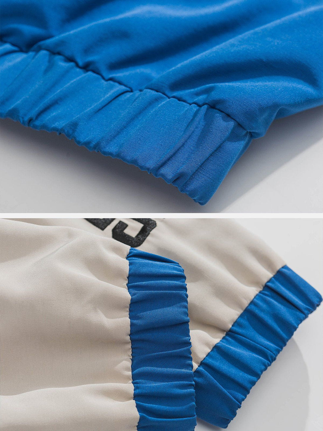 Majesda® - Contrasting Embroidered Racing Jacket outfit ideas, streetwear fashion - majesda.com