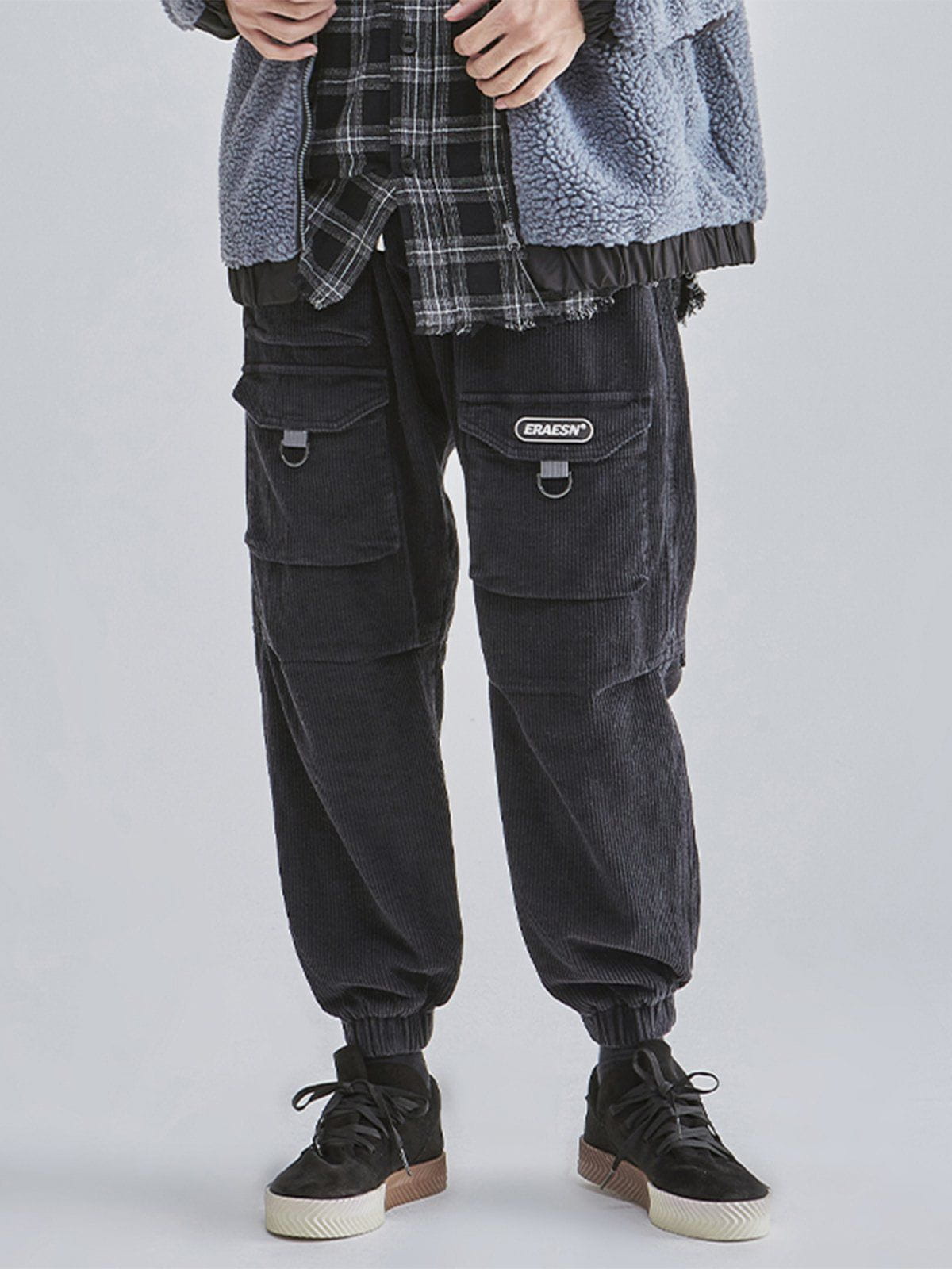 Majesda® - Corduroy Multi Pocket Cargo Pants outfit ideas streetwear fashion