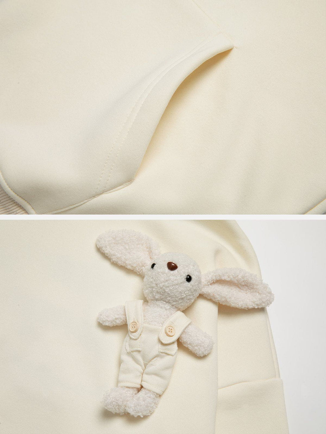 Majesda® - Cute Rabbit Doll Hoodie outfit ideas streetwear fashion