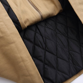 Majesda® - Distressed Large Pocket Stitching Winter Coat outfit ideas streetwear fashion