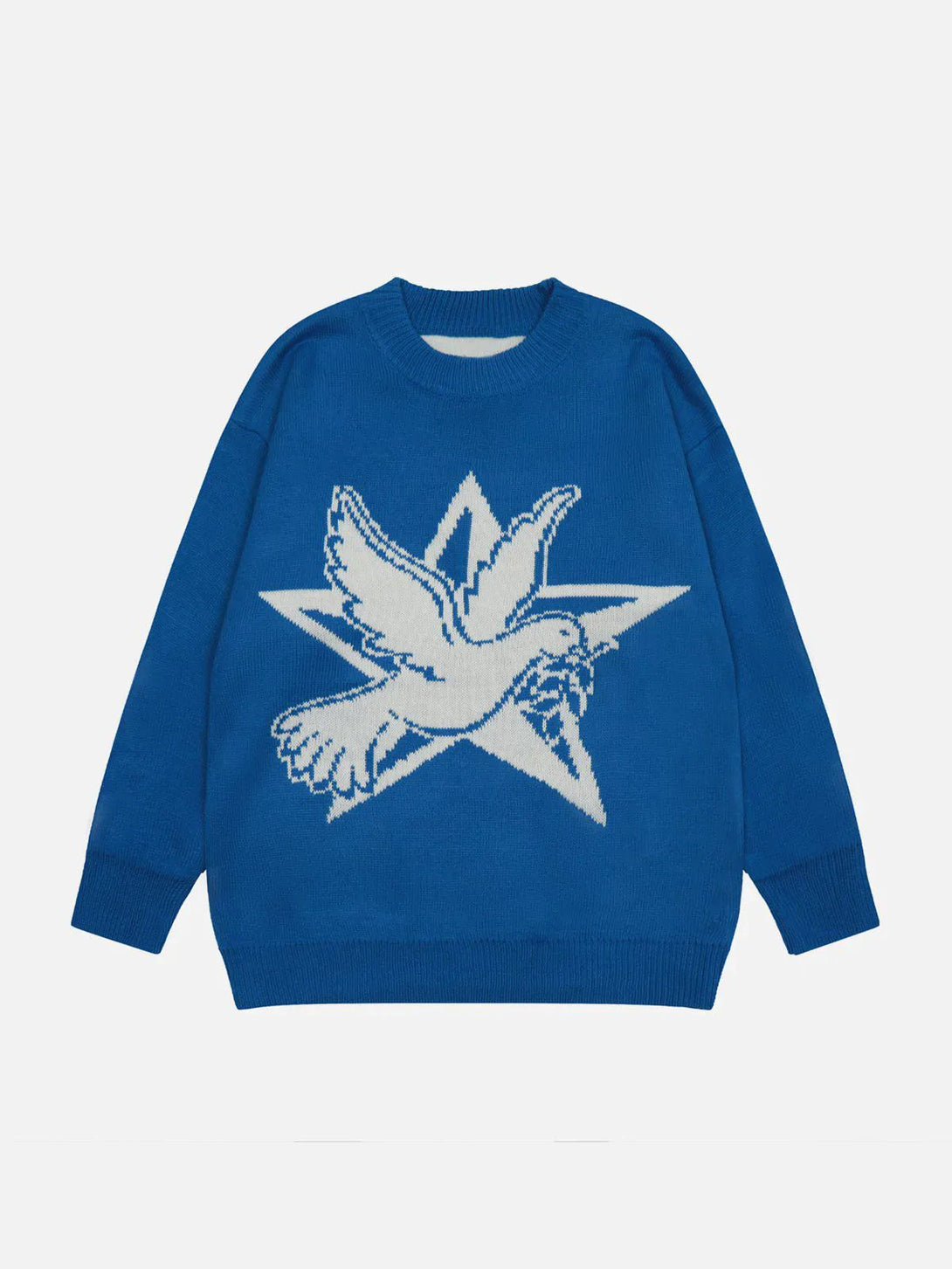 Majesda® - Dove Of Peace Print Sweater outfit ideas streetwear fashion