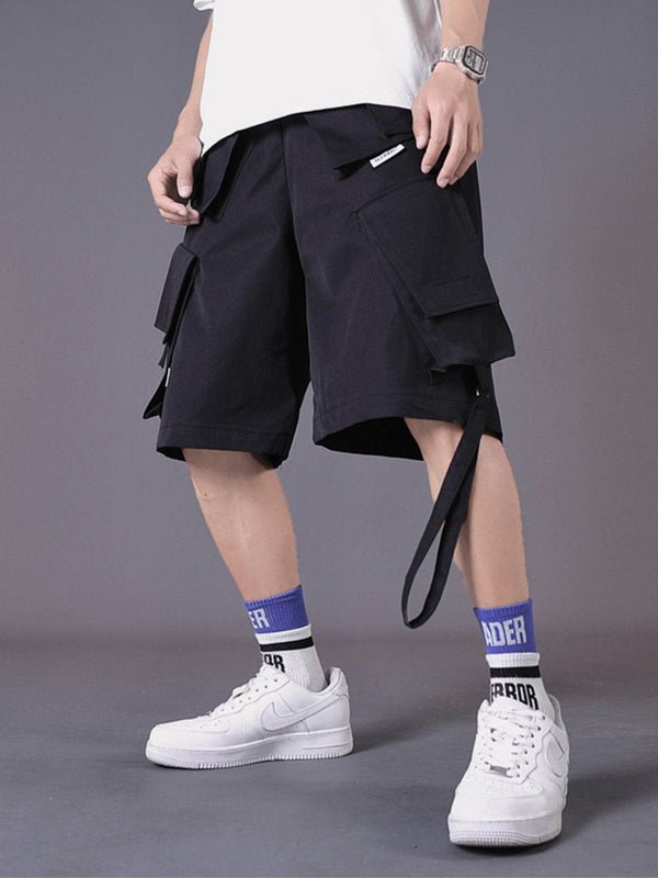 Majesda® - Drawstring Big Pocket Shorts outfit ideas streetwear fashion