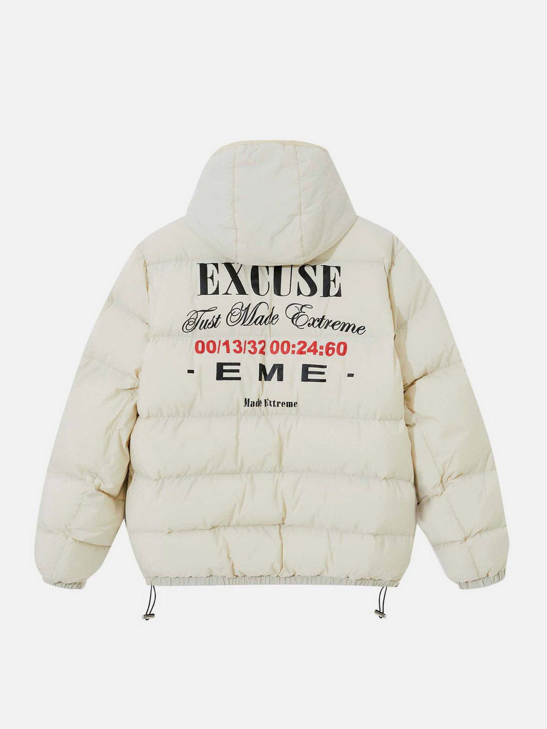 Majesda® - EME Print Winter Coat outfit ideas streetwear fashion