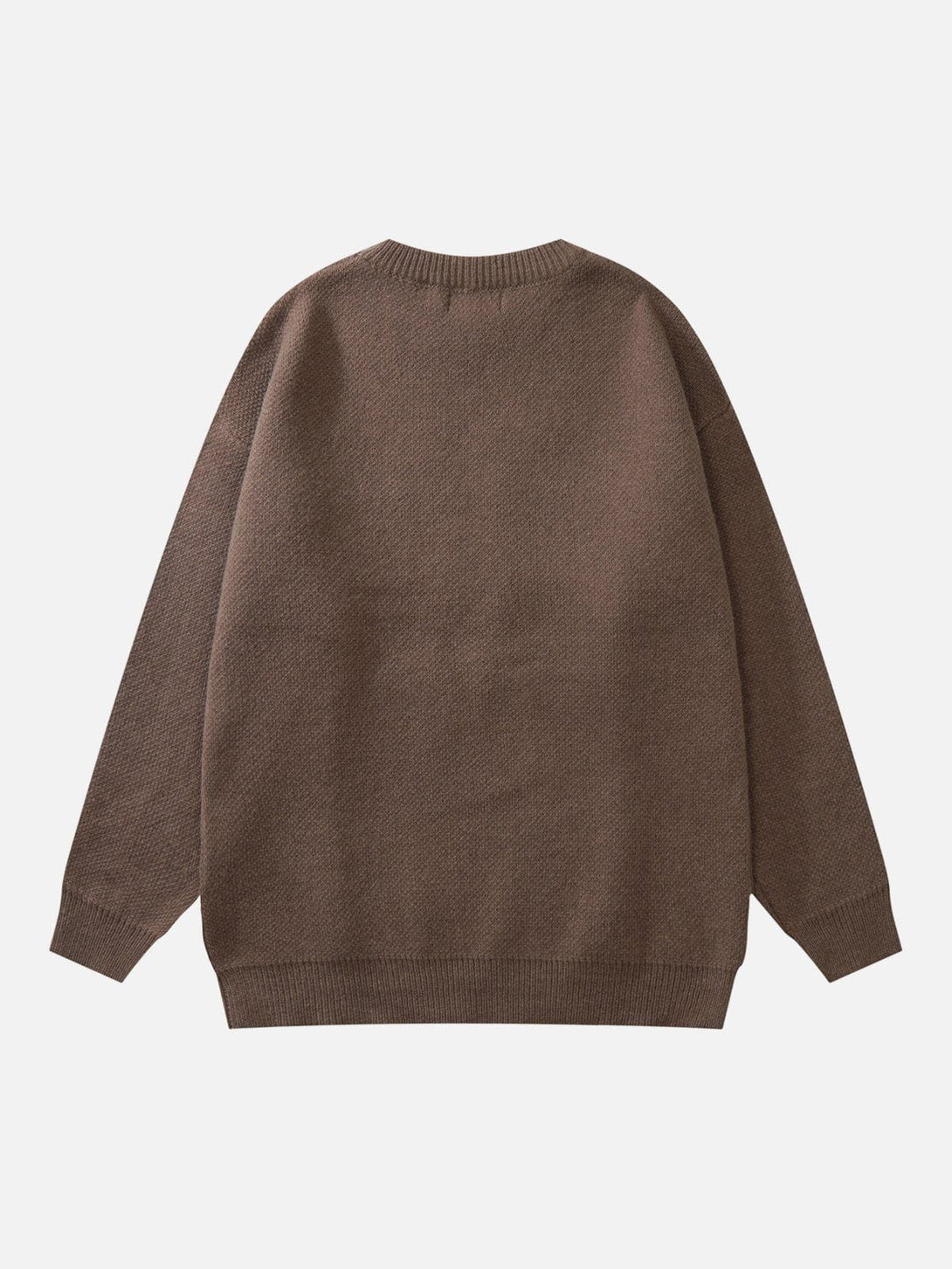 Majesda® - Flocked Letter Sweater outfit ideas streetwear fashion