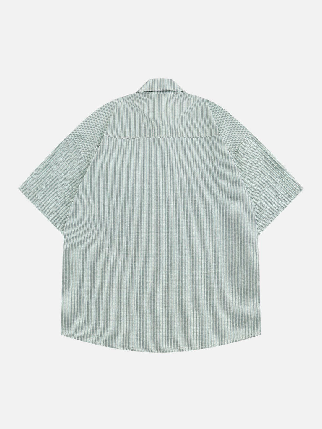 Majesda® - Flower Applique Short Sleeve Shirts outfit ideas streetwear fashion